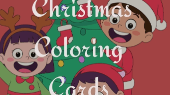 Christmas Coloring Foldable Card Bundle