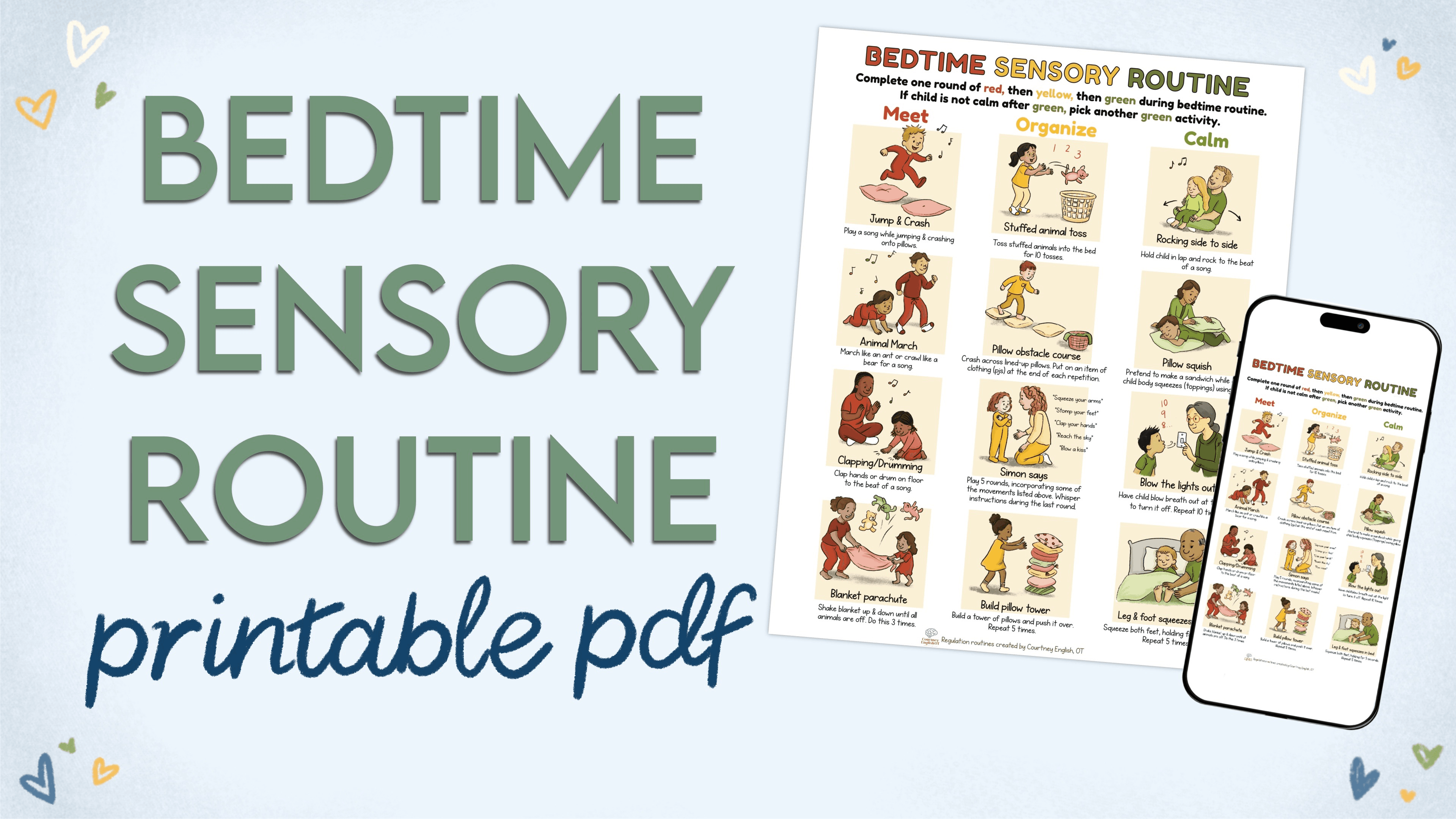 Bedtime Sensory Routine PDF! 