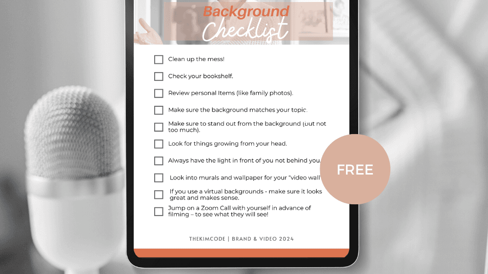Background Checkllist