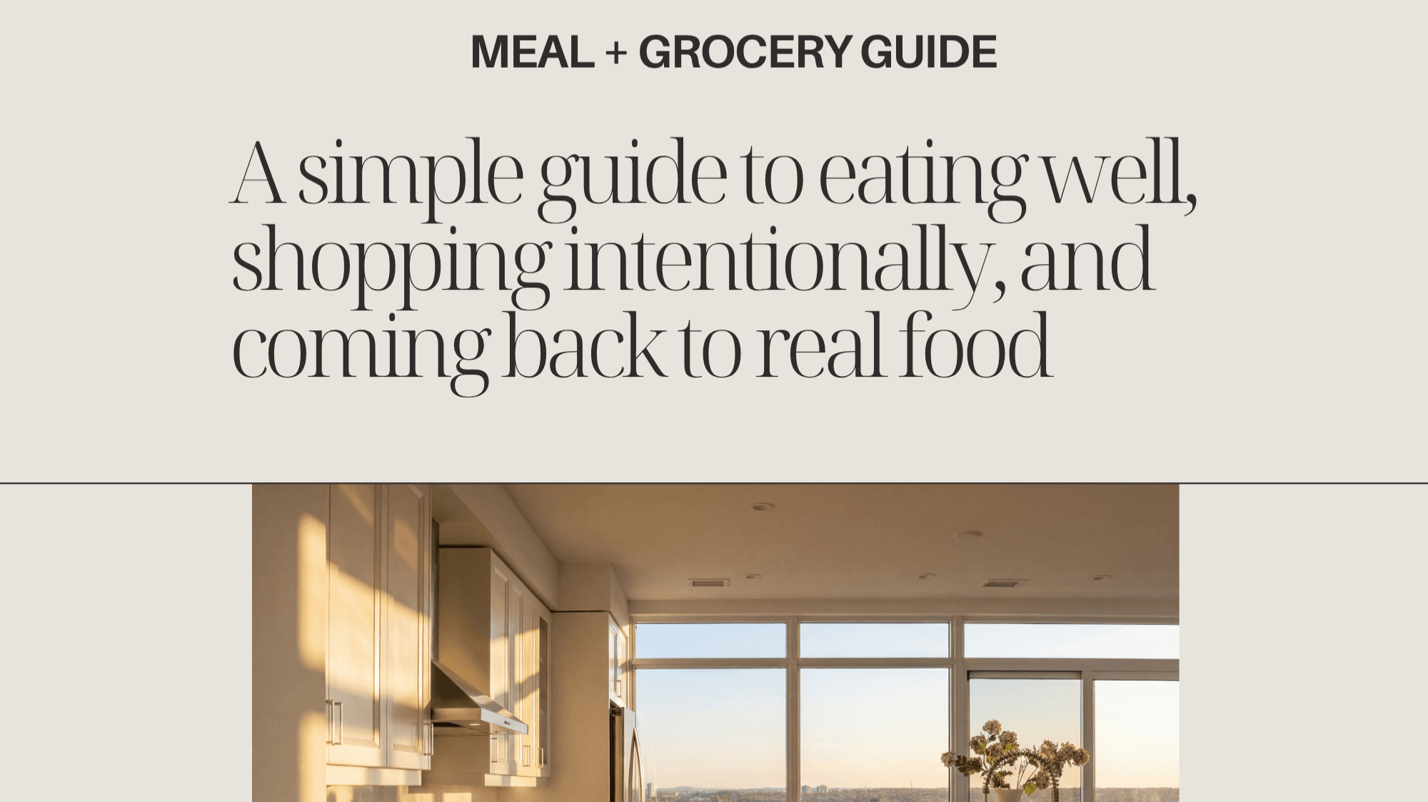 Meal + Grocery Guide