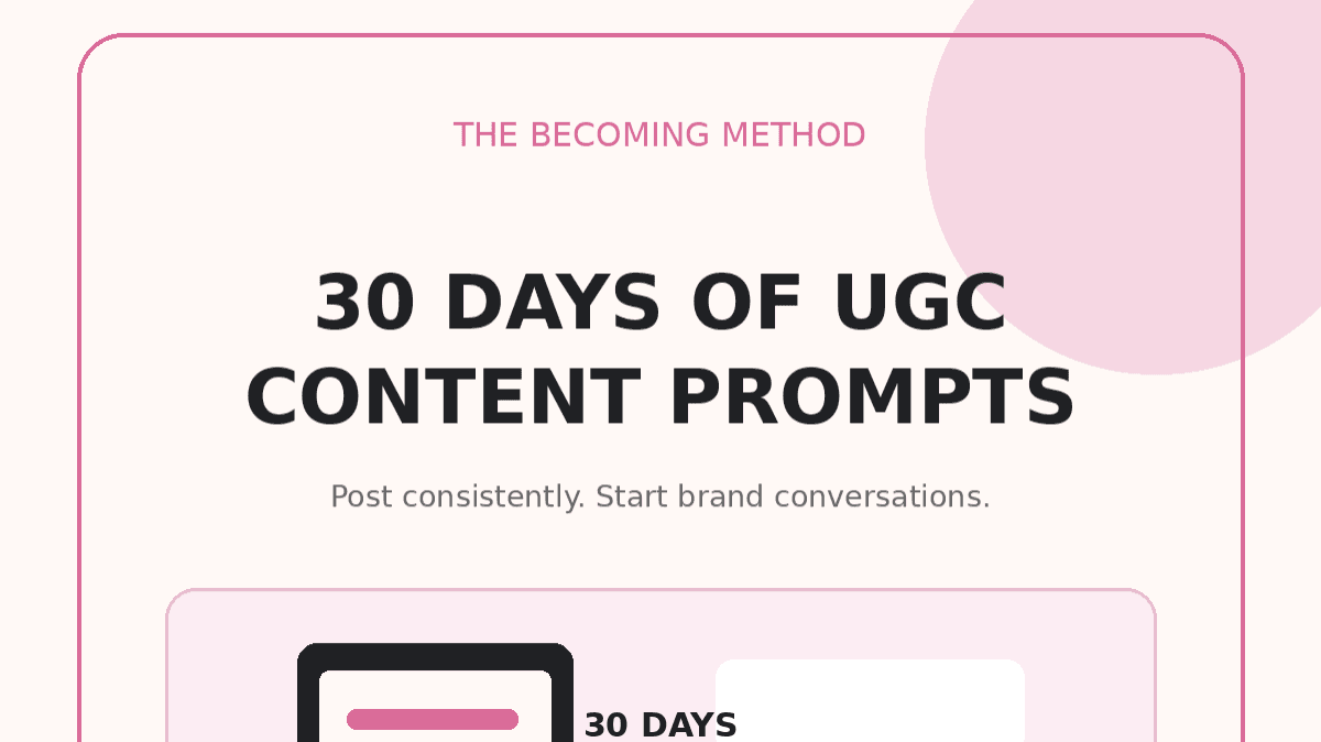 Get My 30 Day Content Prompts Now!