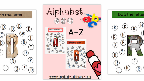 A-Z Alphabet Dab Worksheets: Fun Learning 
