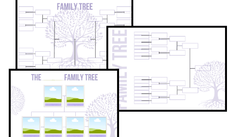 Downloadable Family Tree Template Organizer