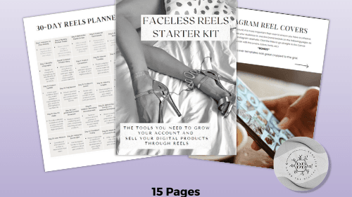 Faceless Reels Starter Kit: 15Page Extensive Guide