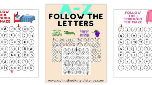 AZ Follow the Letters Activity Pages: Alphabet Fun