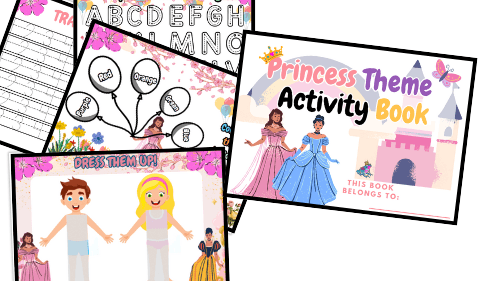 Princess Activity Book: 20+ Pages of Fun