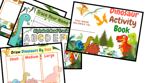 Dinosaur Activity Book: 20+ Pages of Fun