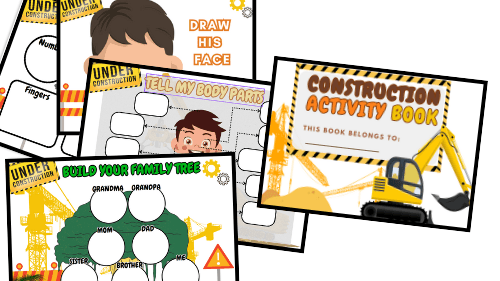 Construction Activity Book: 20+ Pages of Fun