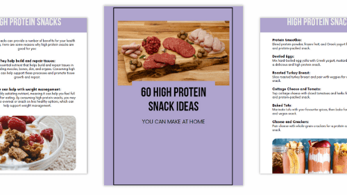 High Protein Snack Ideas: 60 Healthy Food Recipes