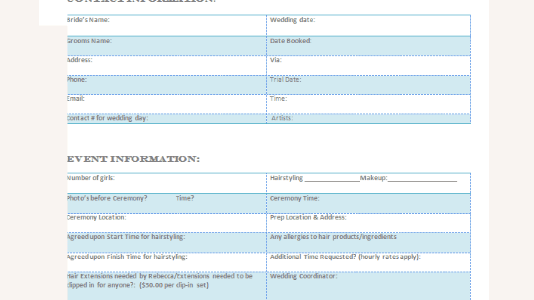 Get My Client Booking Form Now!