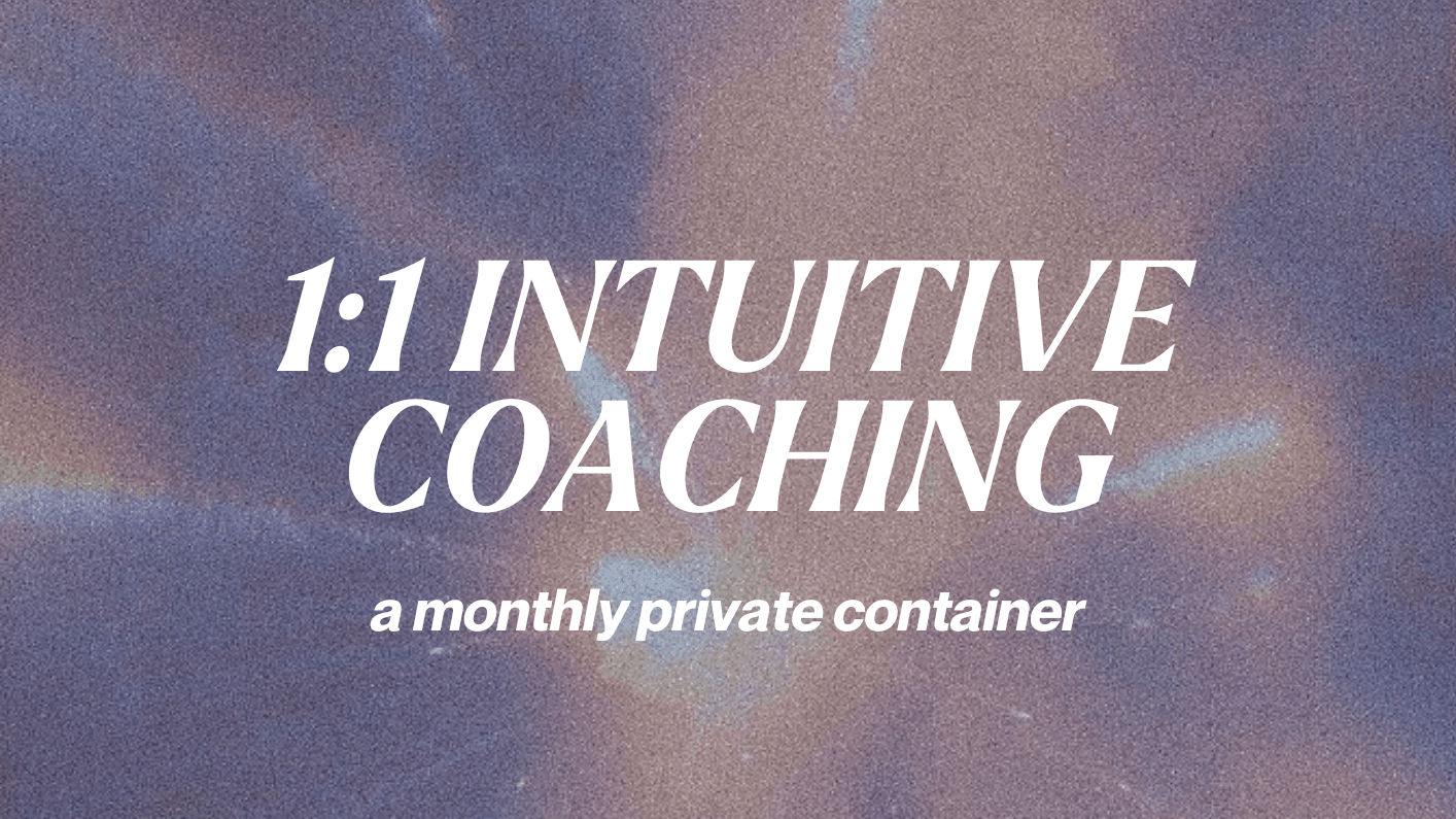 Monthly Intuitive Coaching Bi-weekly