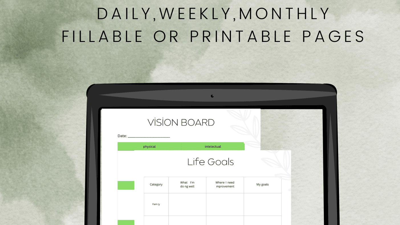 31 Different Templates For Your Self Care Planner