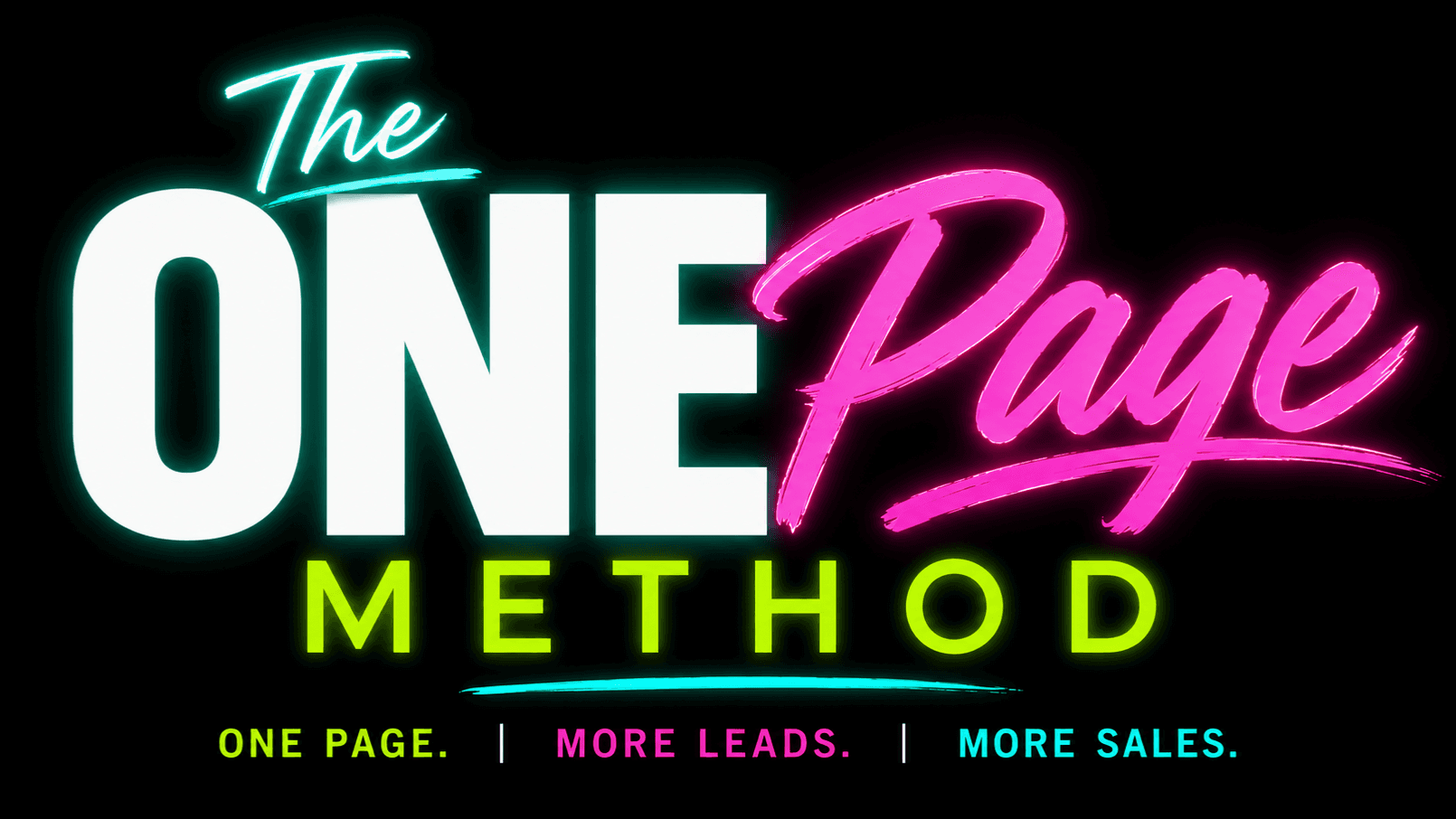 🥂 The "One Page" Method PRO
