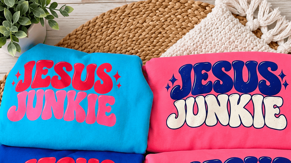 Jesus Junkie Crew Sweaters 