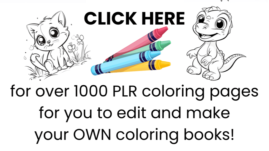 1,000 Kids Coloring Book Pages with PLR Rights!