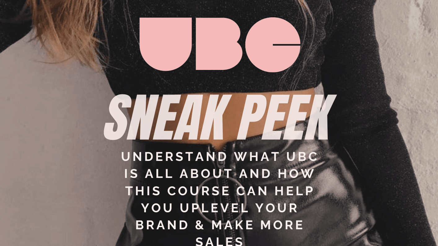 UBC SNEAK PEEK