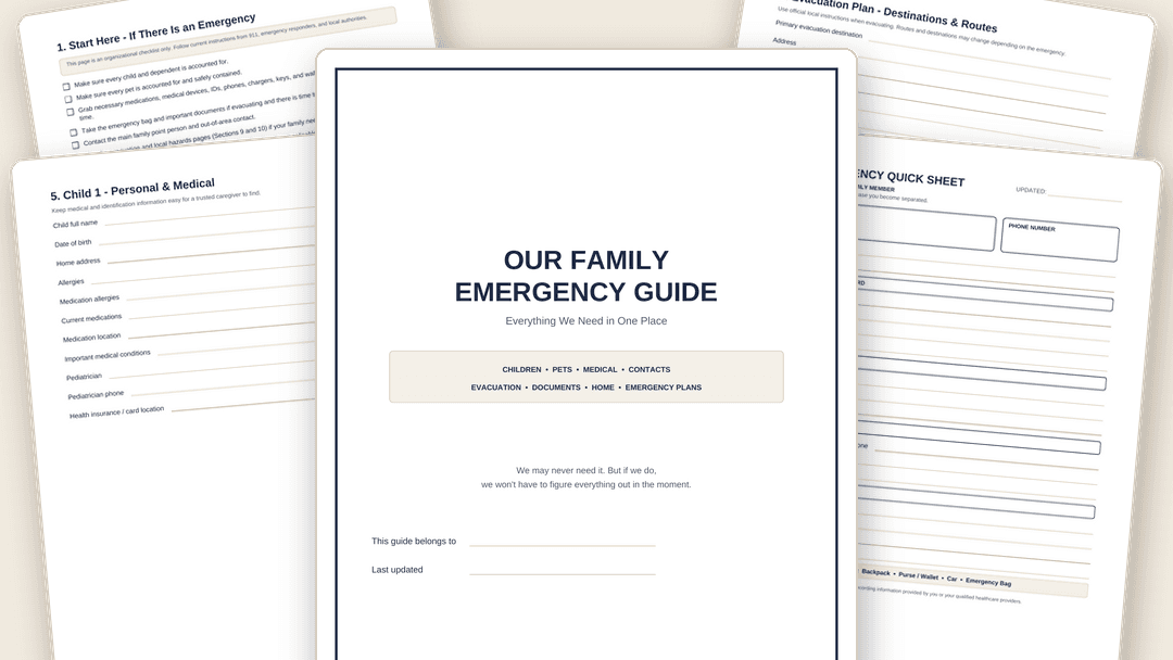 OUR FAMILY EMERGENCY GUIDE