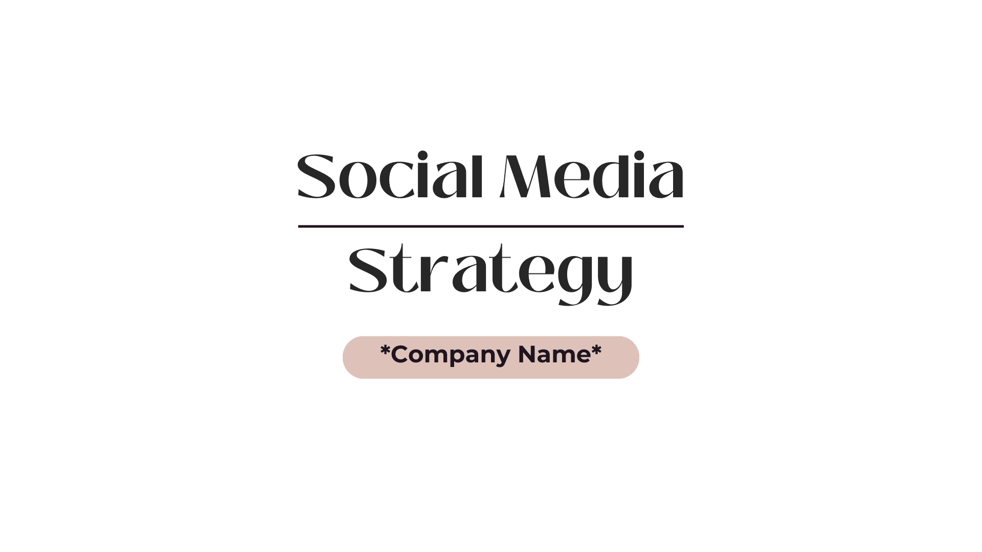 Get My Social Media Strategy Template
