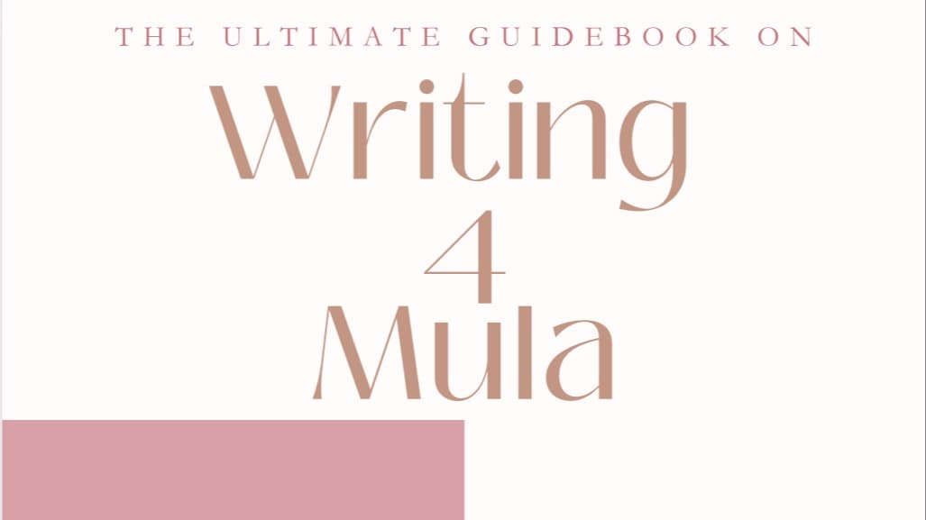 Get My Writing To Mula E-book Bundle Now!