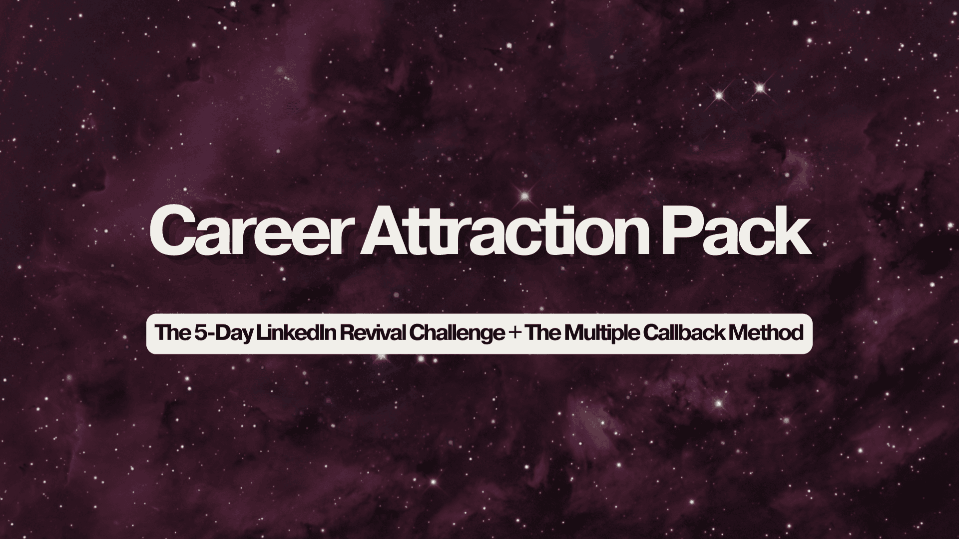 Career Attraction Pack