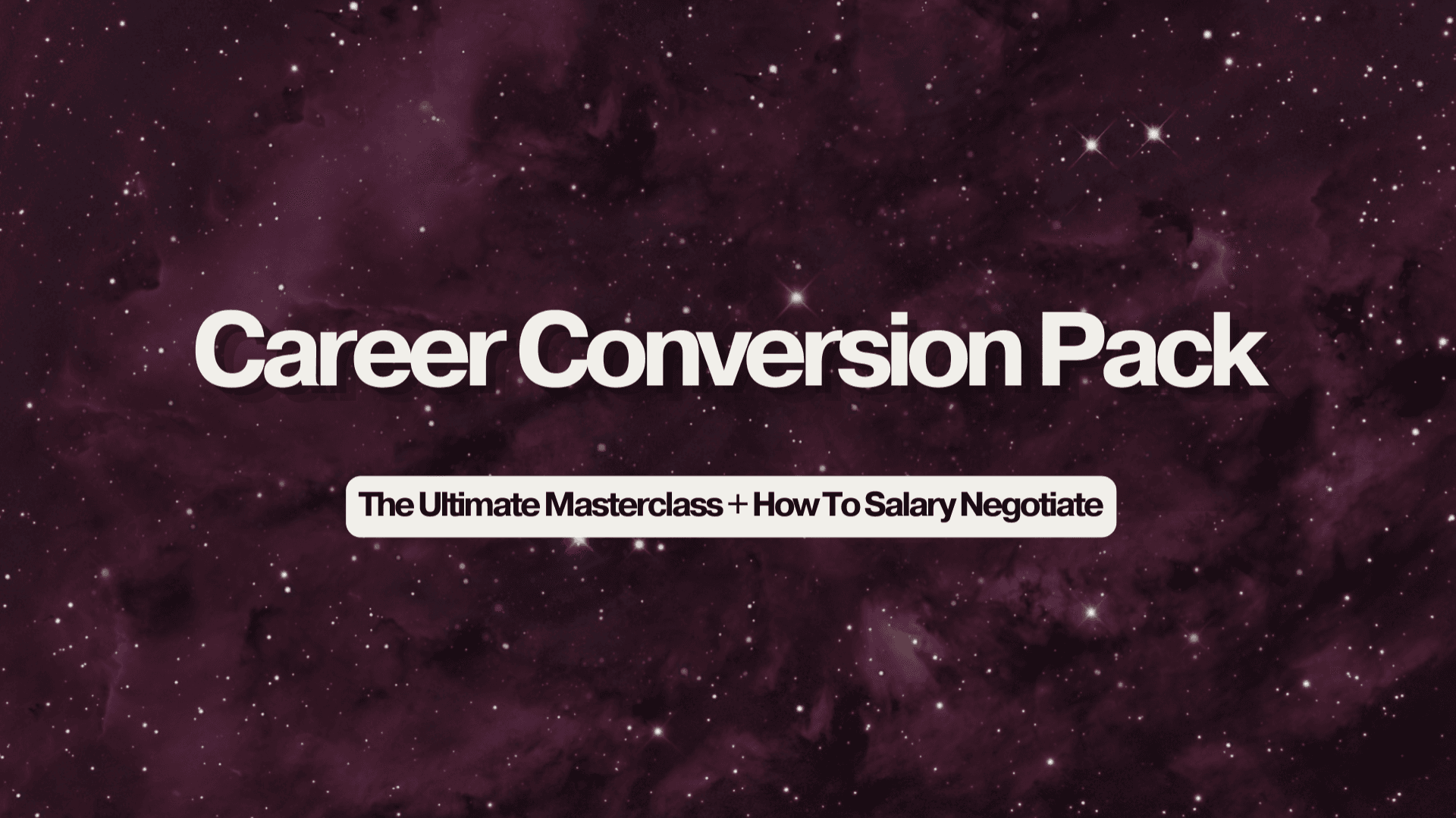 Career Conversion Pack