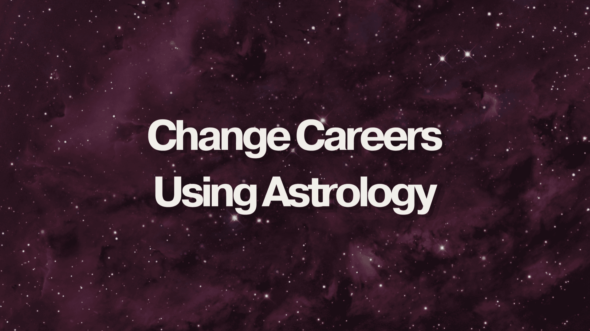 Change Careers Using Astrology