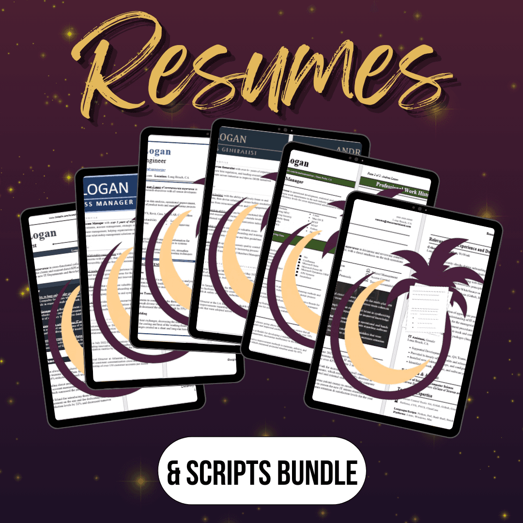 9 Resumes & Follow-Up Bundle