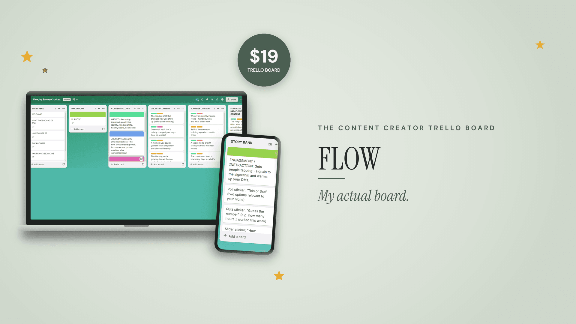FLOW - The Content Creator Trello Board