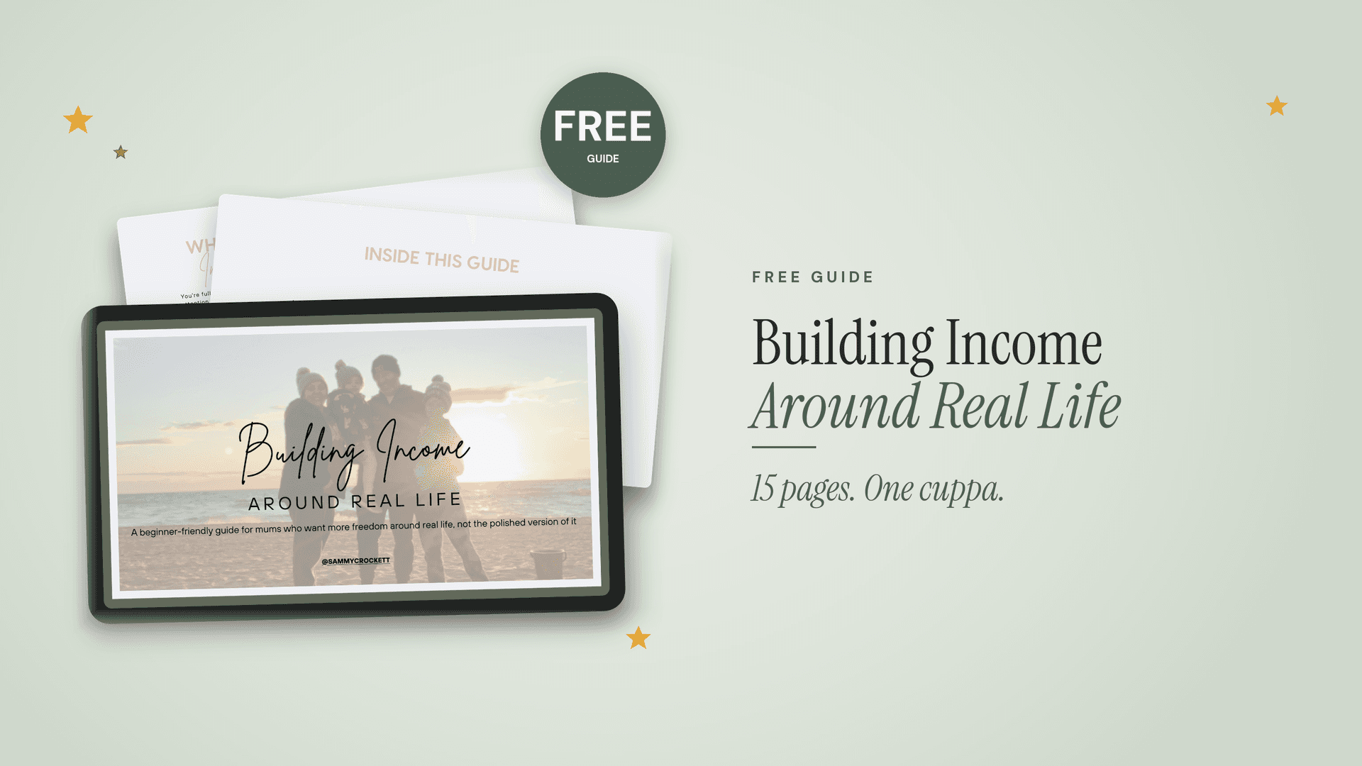 Building Income Around Real Life