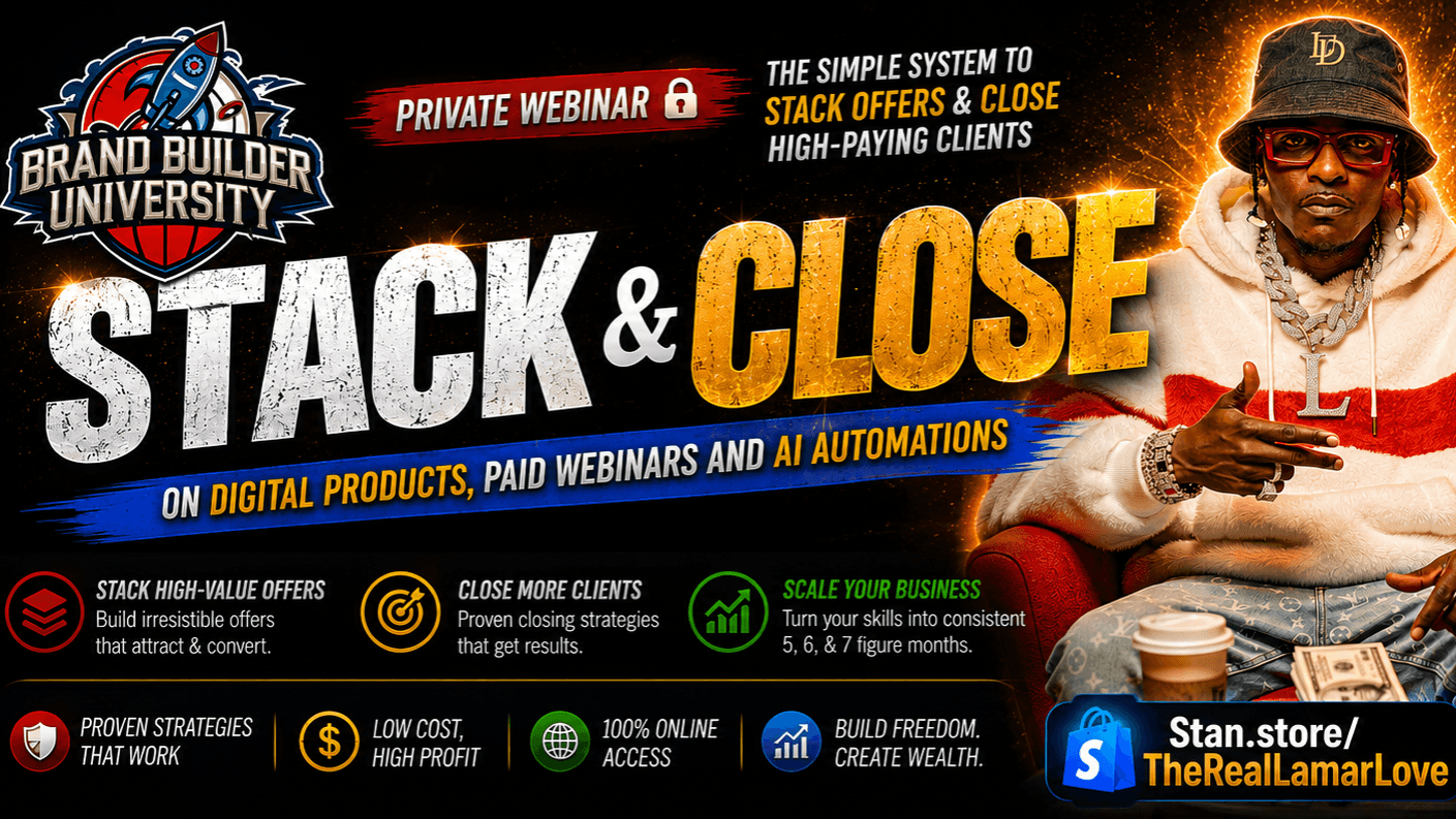 Join Me at “STACK AND CLOSE” Webinar! 