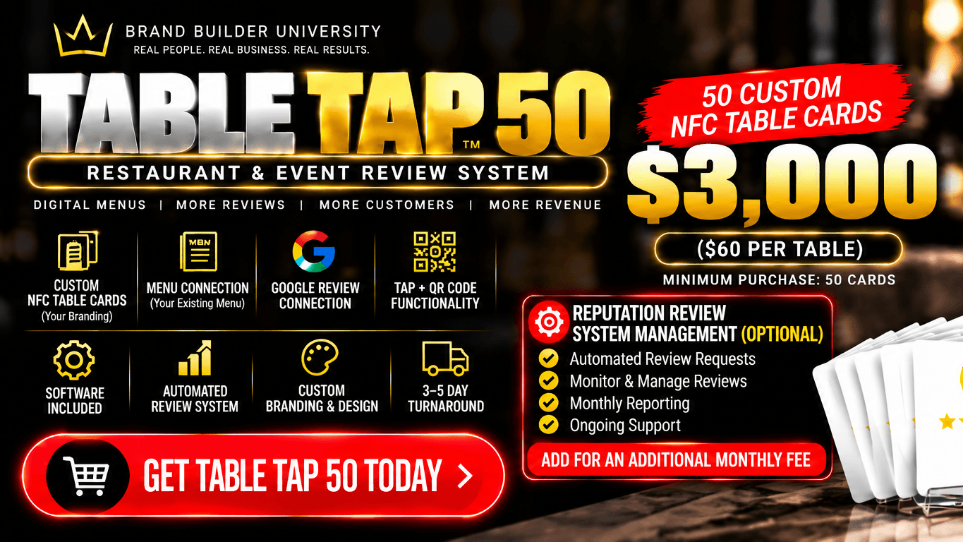 Table Tap Events - 50 Cards💫