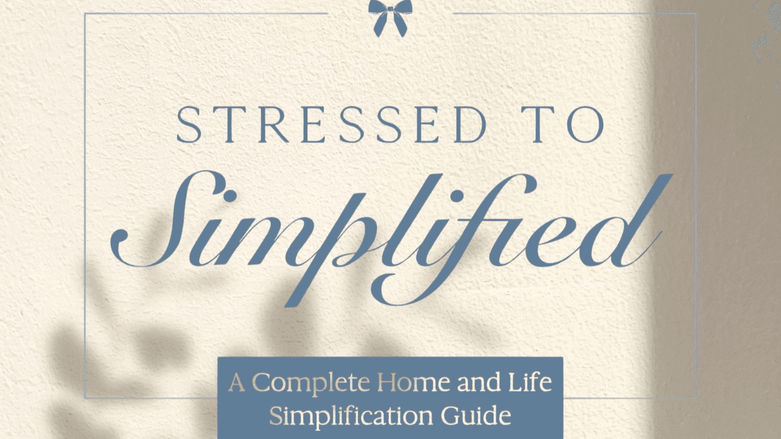 The Stressed to Simplified System