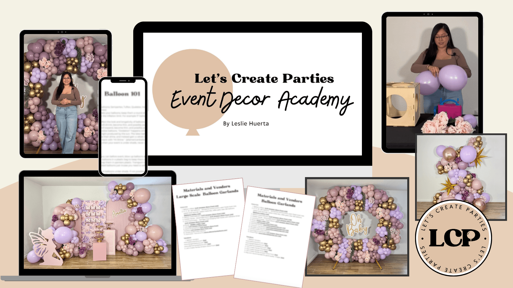 Join the Online LCP Event Decor Academy family 