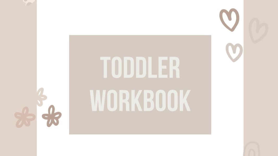Toddler / Kids activity workbook