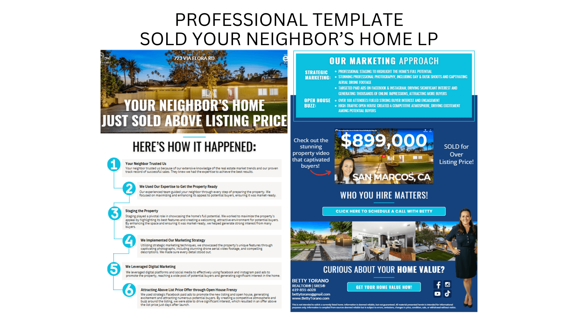 Get Canva Website / Landing Page Template!