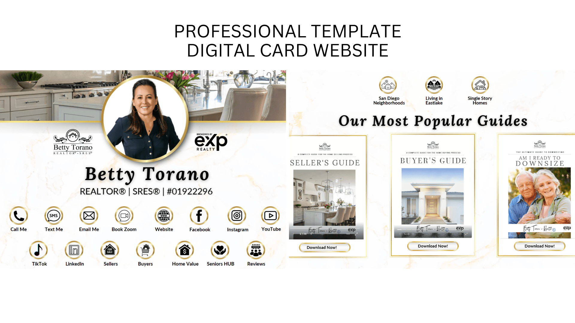 Get Canva Website Template for Your Digital Card!