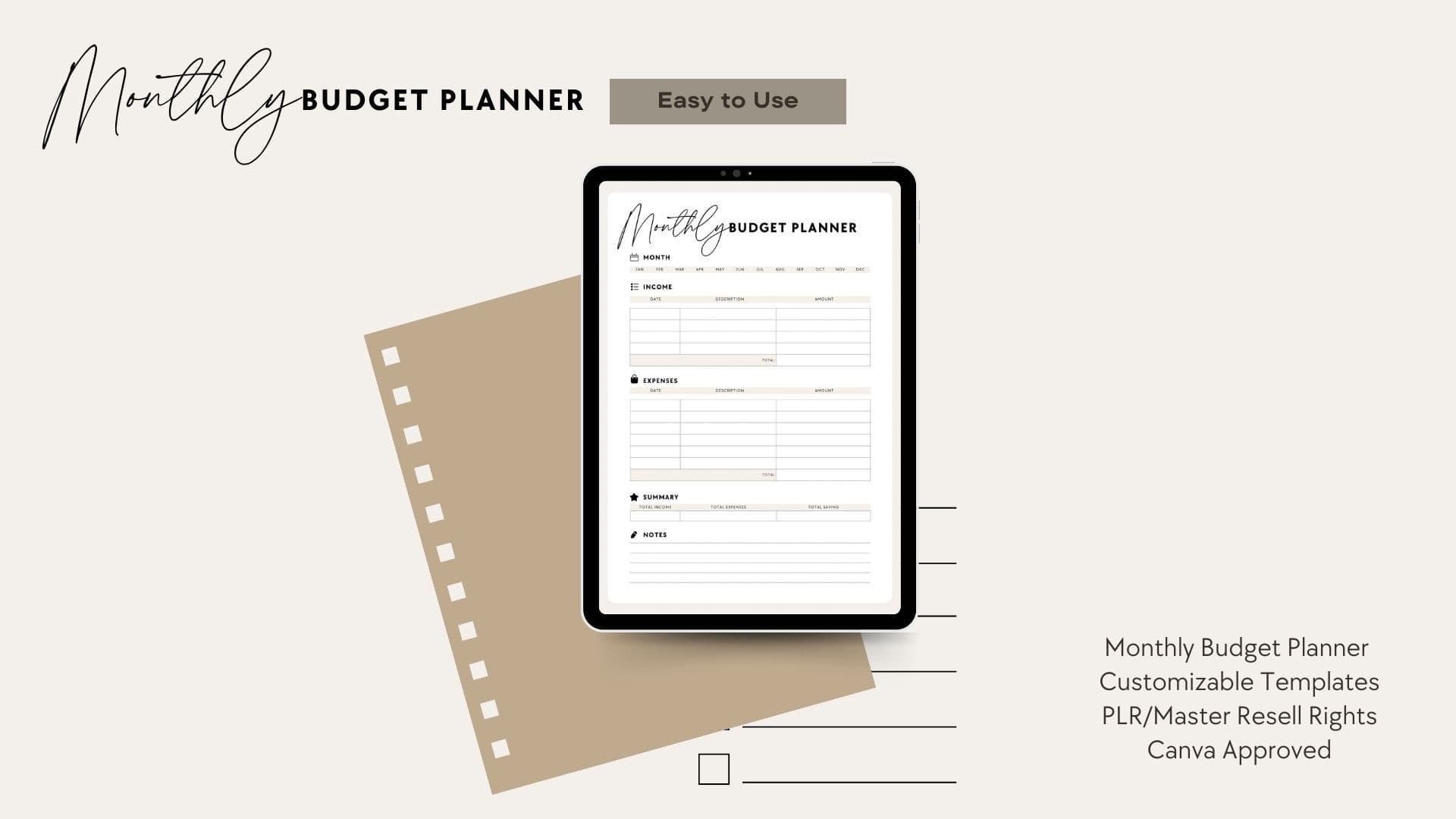 Get My Monthly Budget Planner Now!