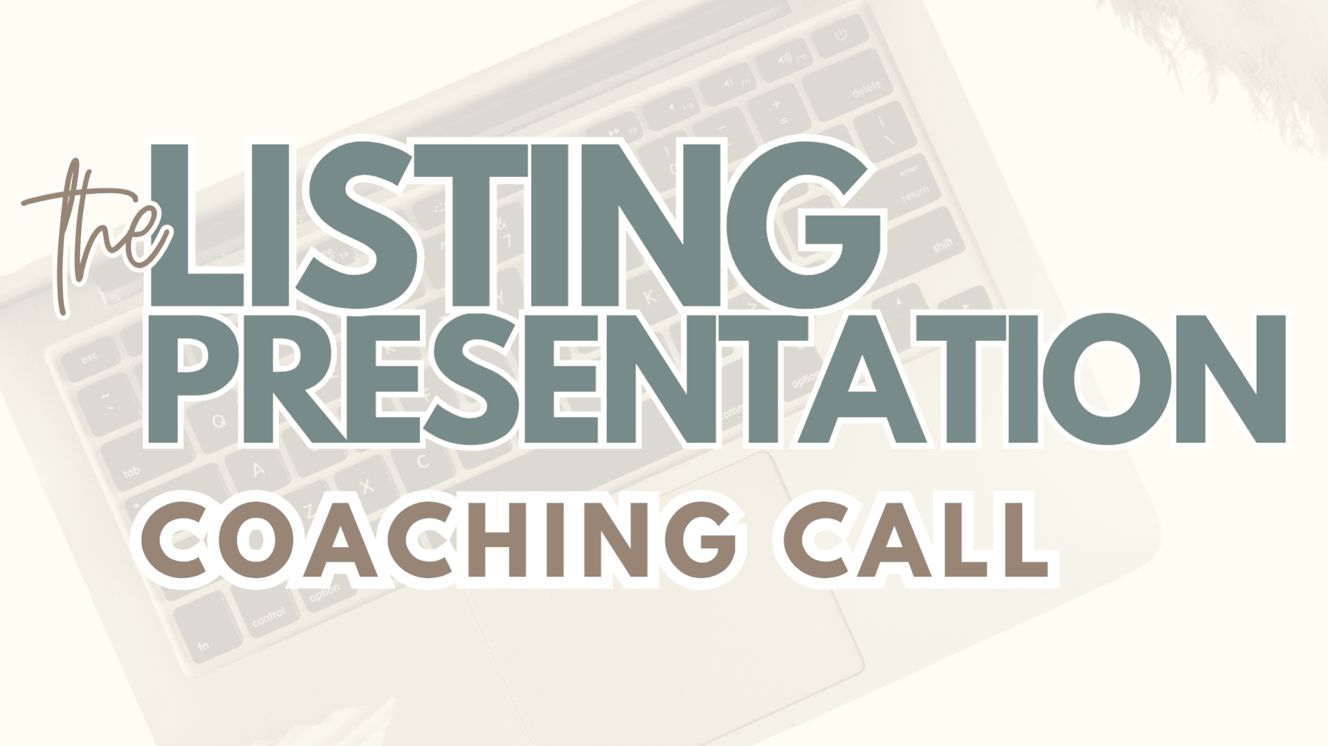 1/1 Listing Call with Rachel