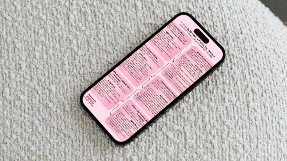 Grab My FREE UGC Creator Checklist!💸