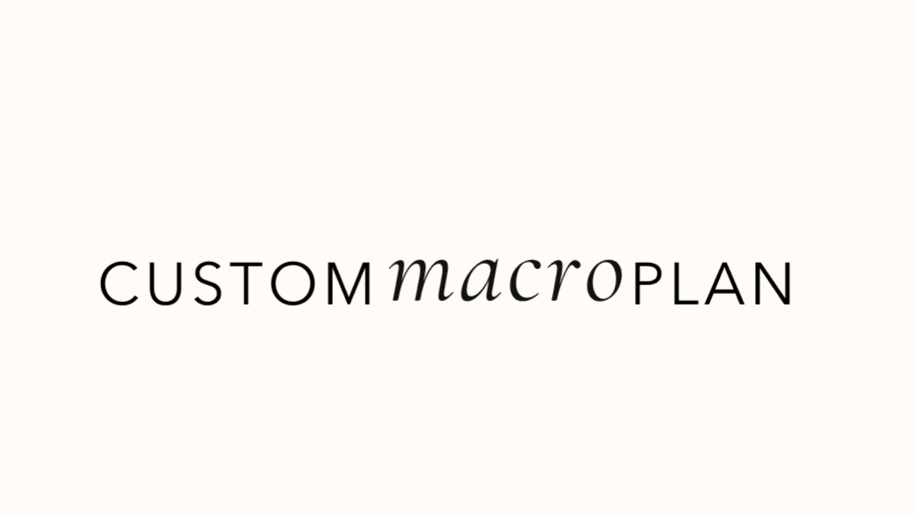 Custom Macro Plan