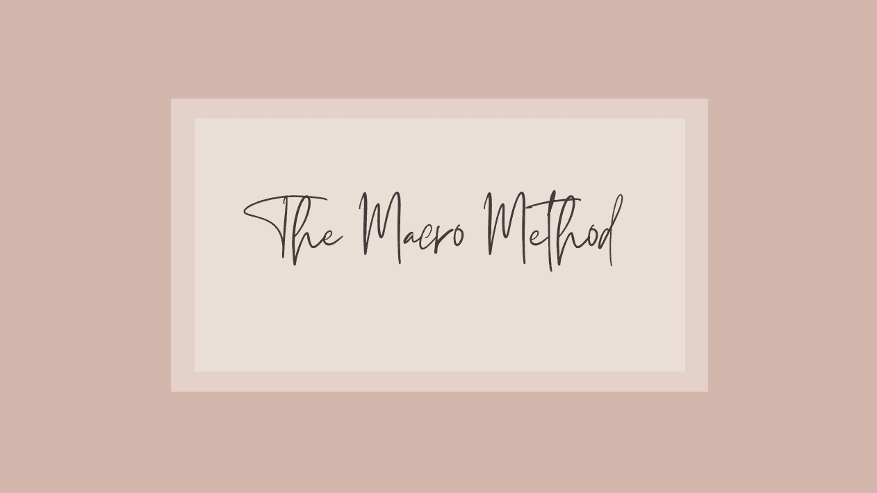 The Macro Method Manual