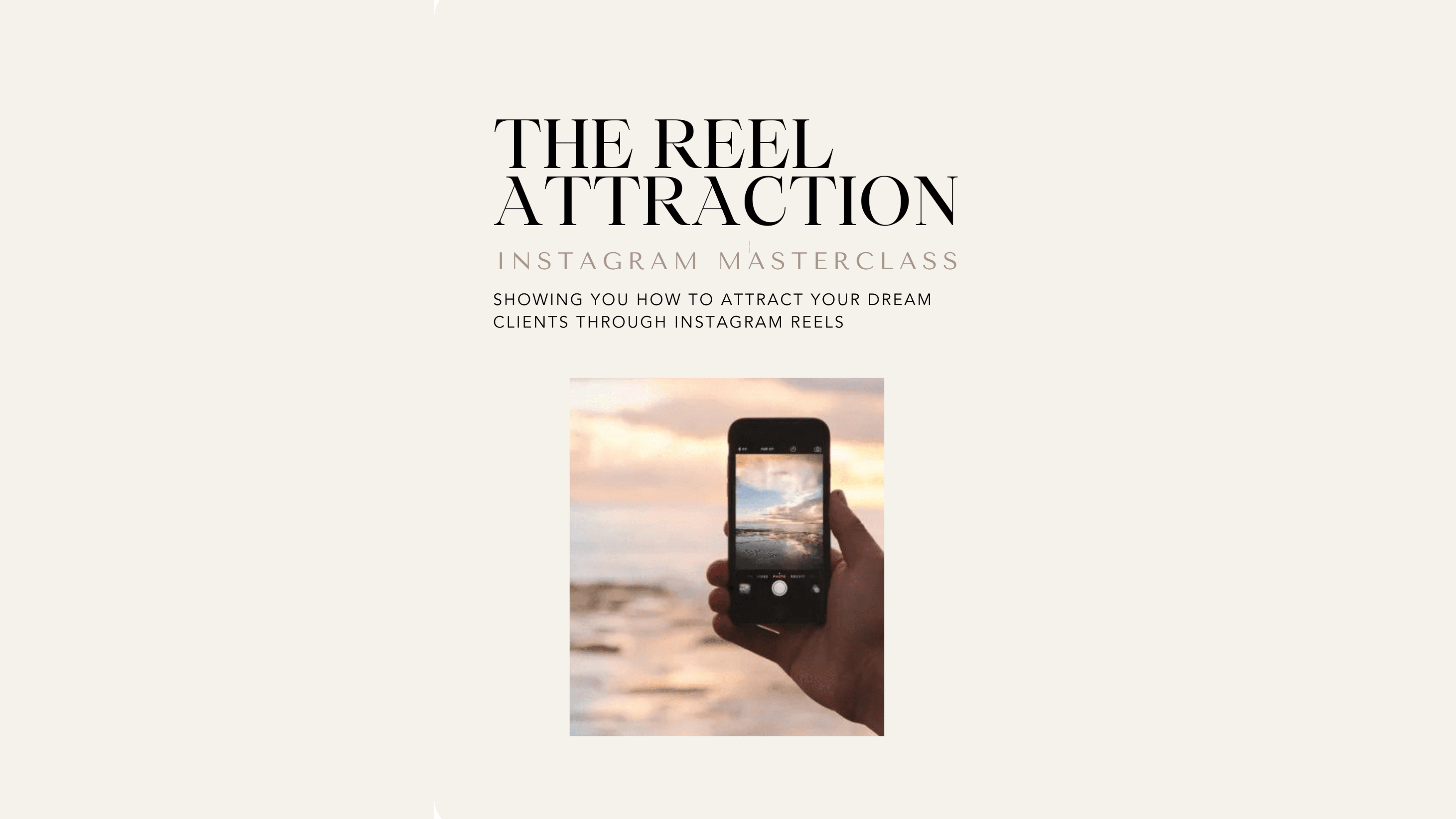 The Reel Attraction MasterClass w/ MRR