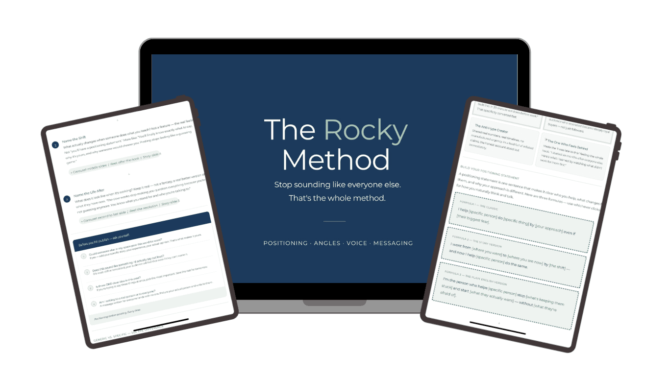 The Rocky Method 30% Commission