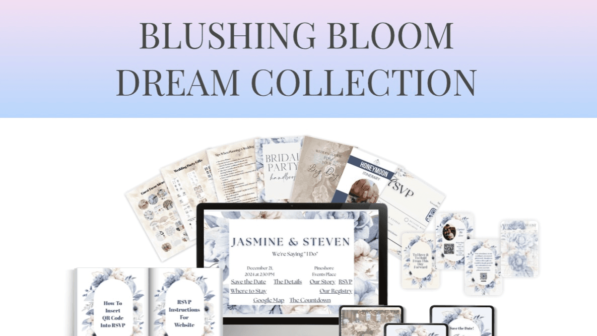 Blushing Bloom Wedding Day Dream Collection