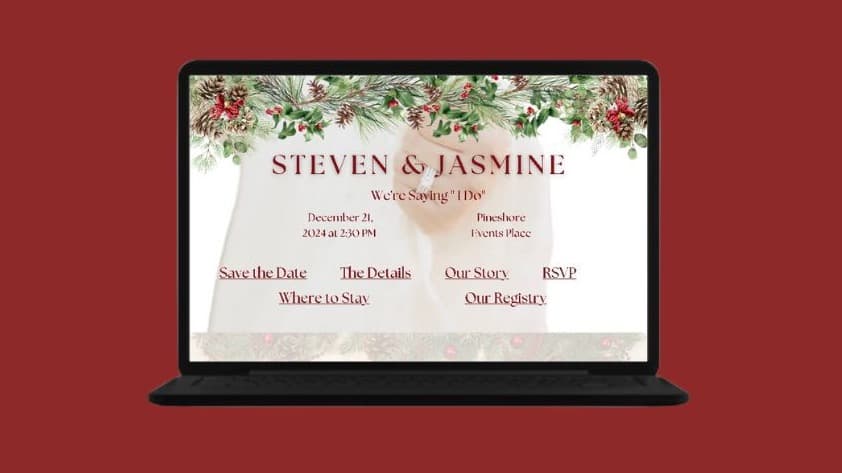  Christmas Wedding Website 