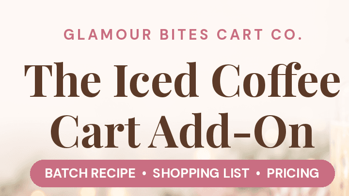  The Iced Coffee Cart Add-On: Sip & Serve