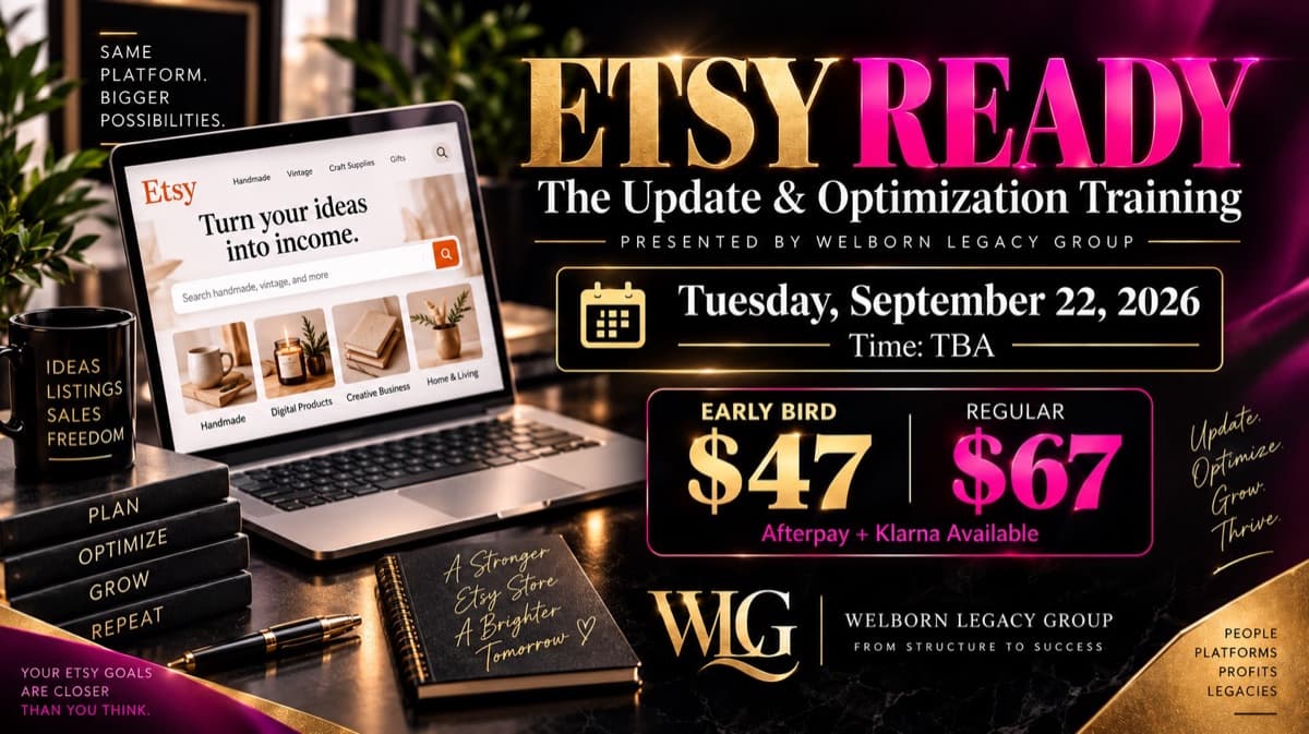 Etsy Ready: The Update & Optimization Training