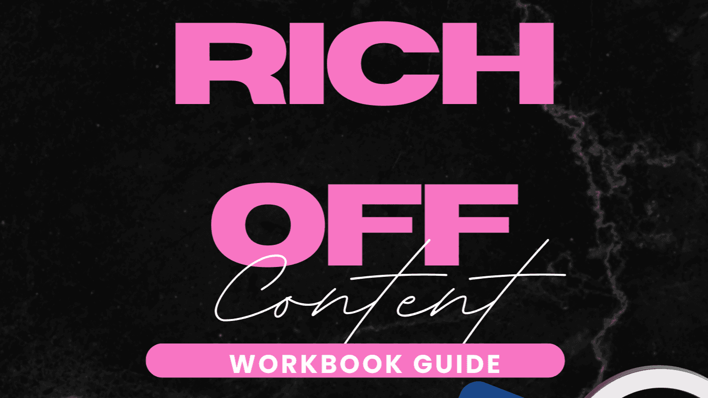 Rich Off Content Ebook, White Label Planner, 