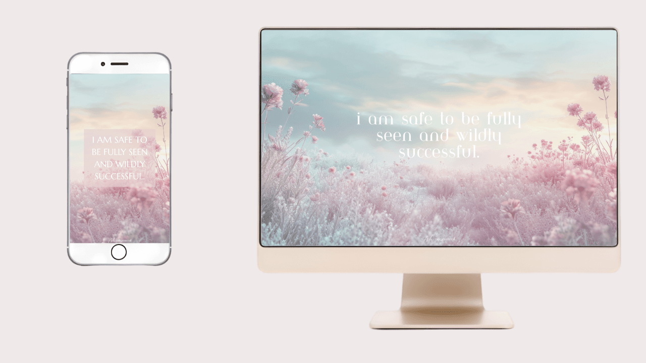 21-Day Aligned & Abundant Digital Wallpapers