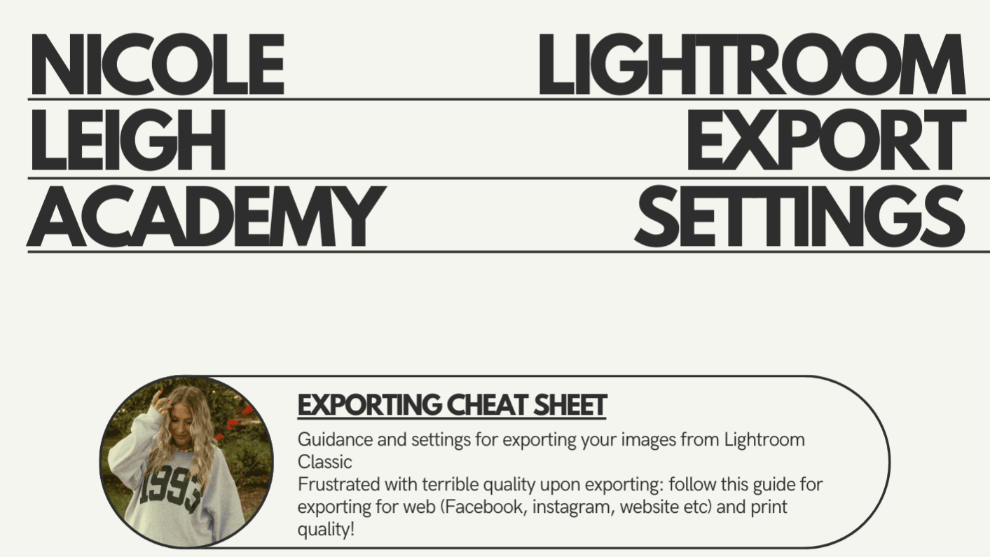 Get My Lightroom Export Settings Now!